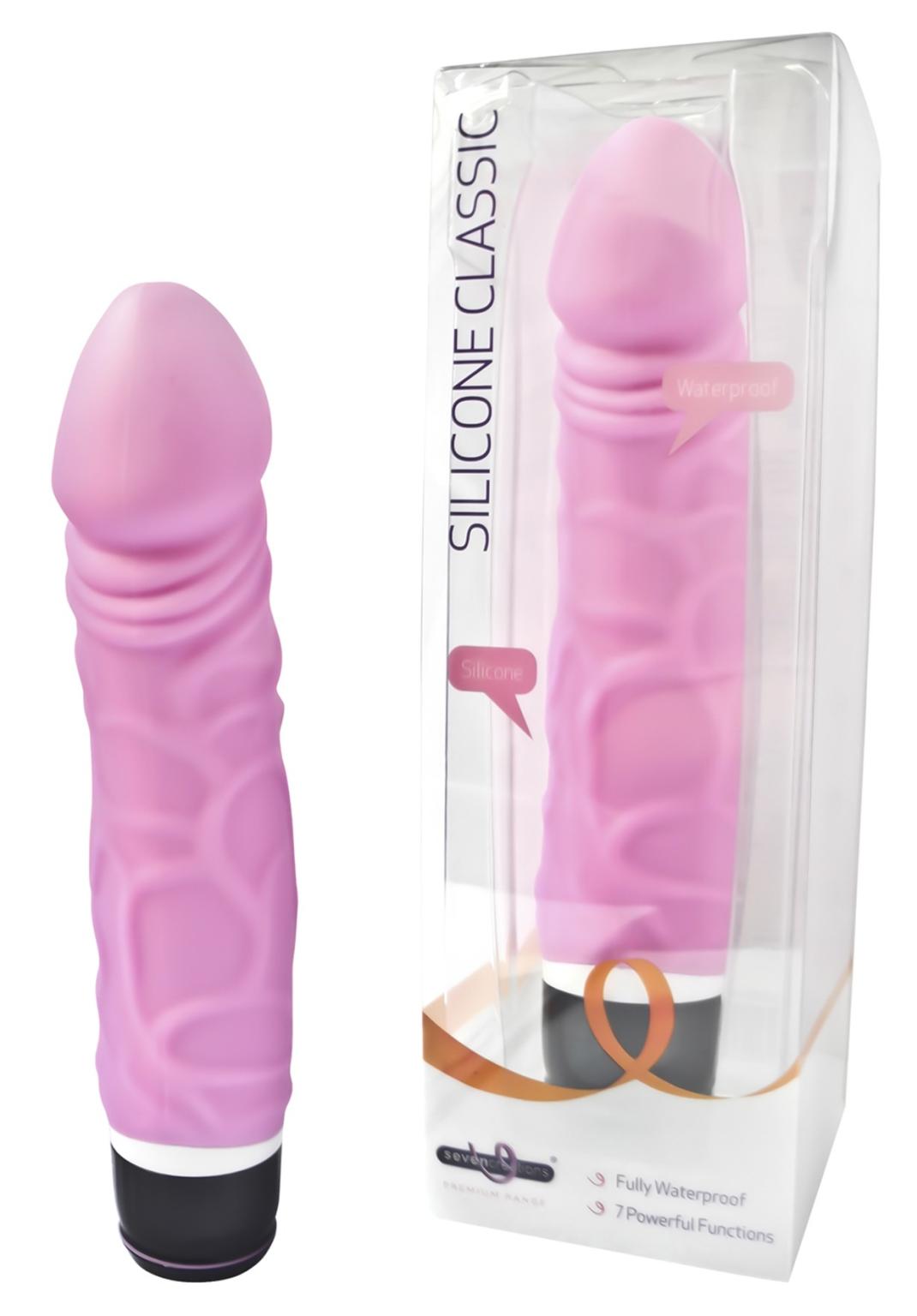 Thick, veined silicone vibe